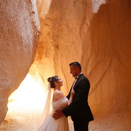 Red Long-Trained Dress